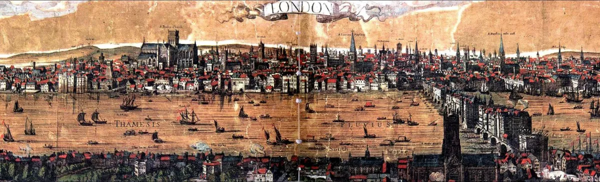 Visscher's view of London, 1616